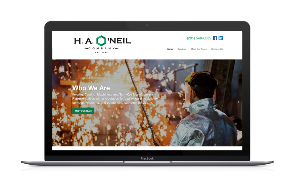 HA O'Neil Website Design