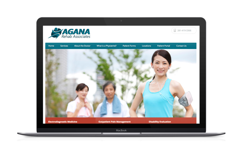 Agana Rehab Website Design