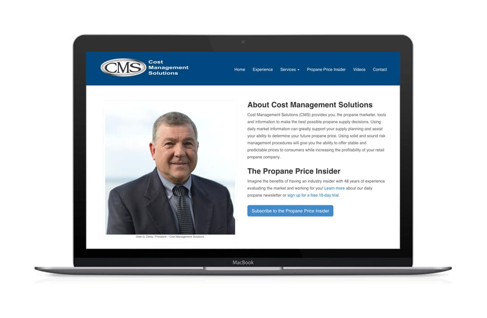 Cost Management Solutions Website Design