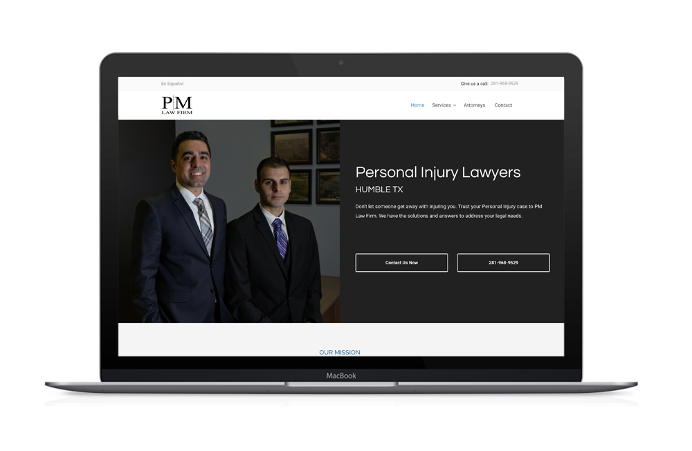PM Law Firm Website Design