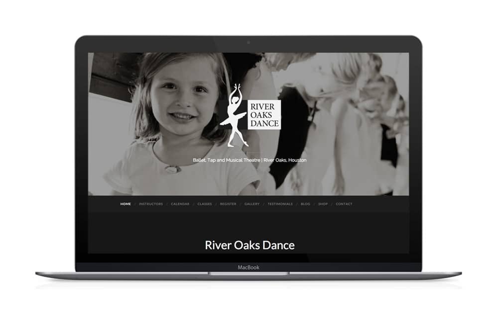 River Oaks Dance Website Design