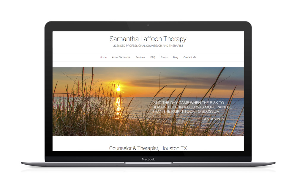 Samantha Laffoon Therapy Website Design