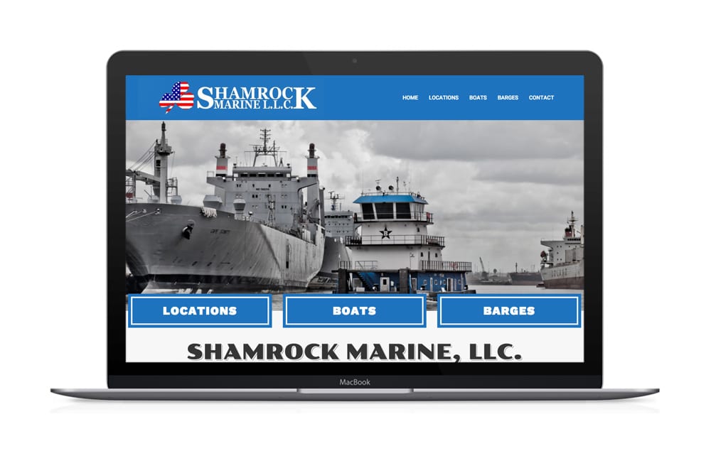 Shamrock Marine Houston Web Design