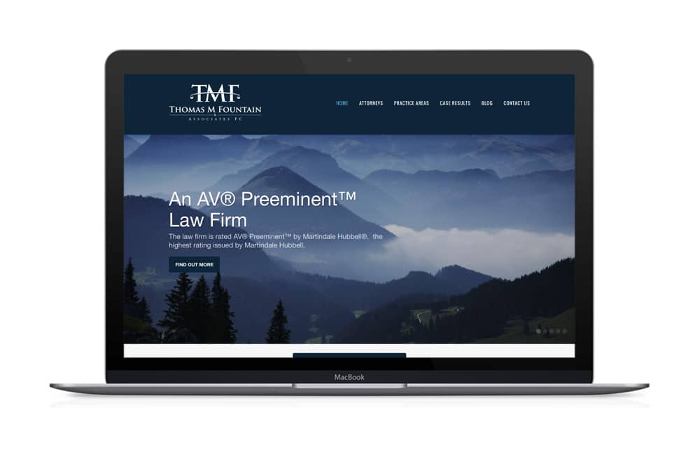 TMF & Associates Website Design for Lawyers in Houston