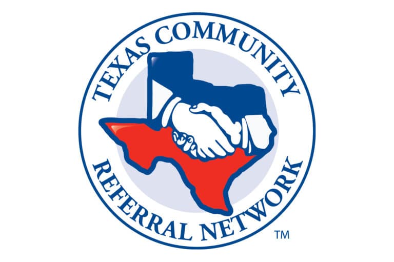 Texas Community Referral Network Logo Design JellyFlea Creative