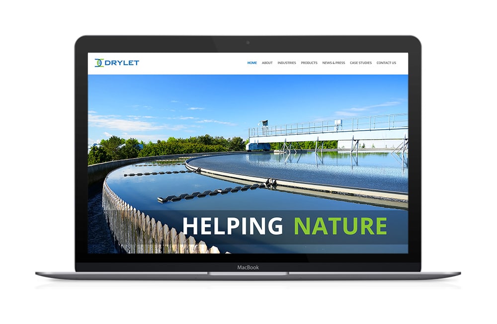 Drylet Website Design: Houston Biotechnology Company