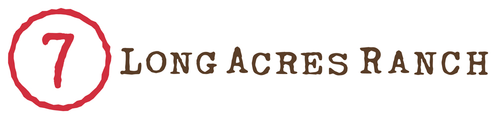 Long Acres Ranch Logo Design - Horizontal