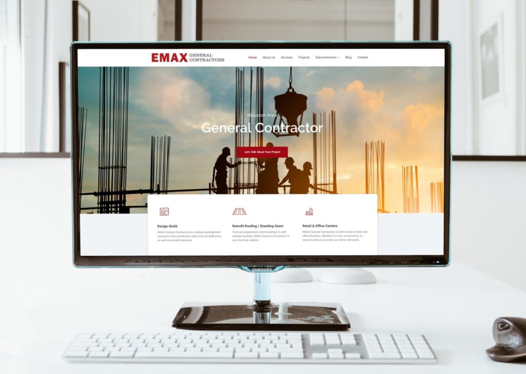 Construction Company Website Design in Houston