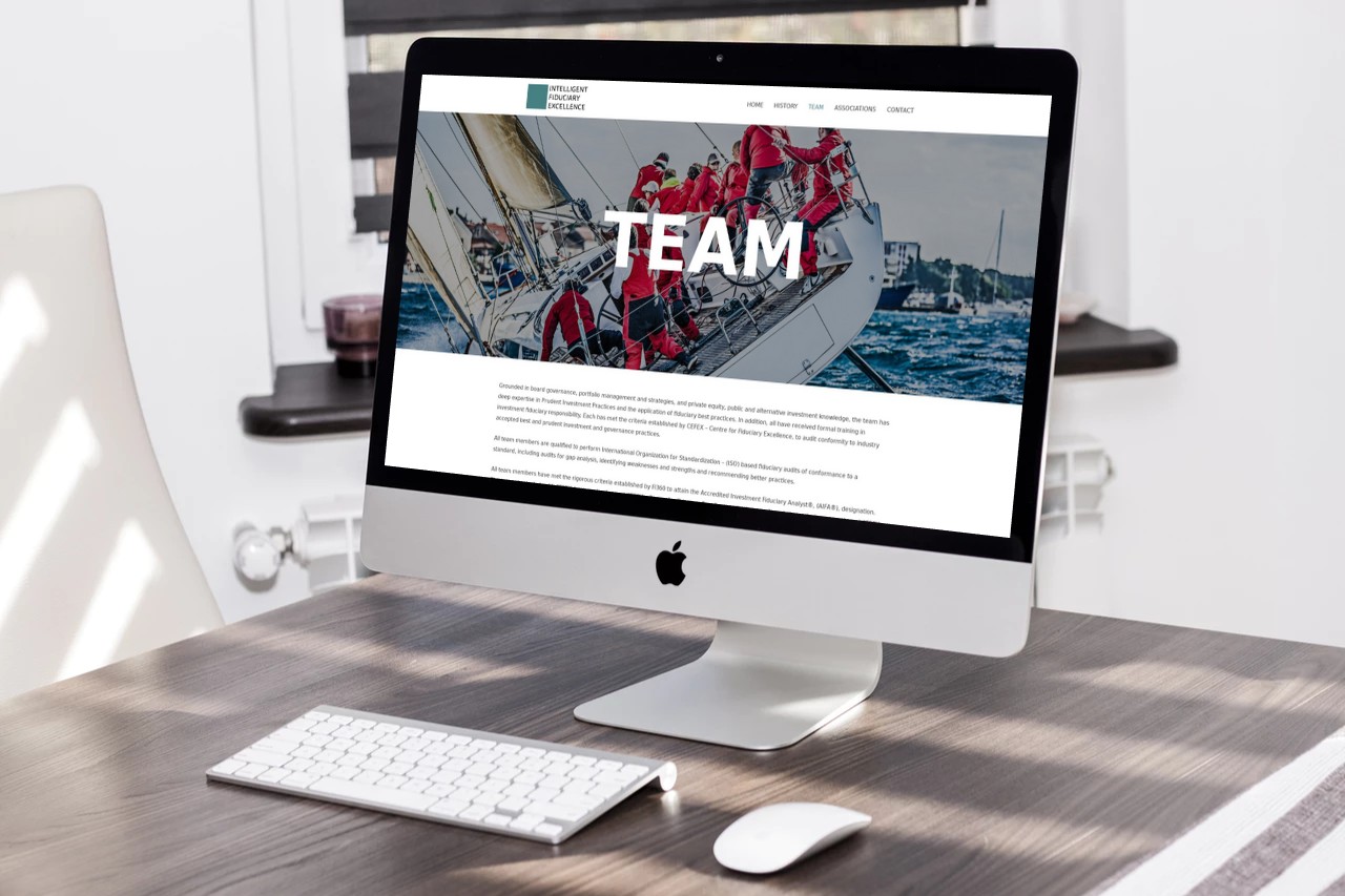 Intelligent Fiduciary Excellence website design desktop