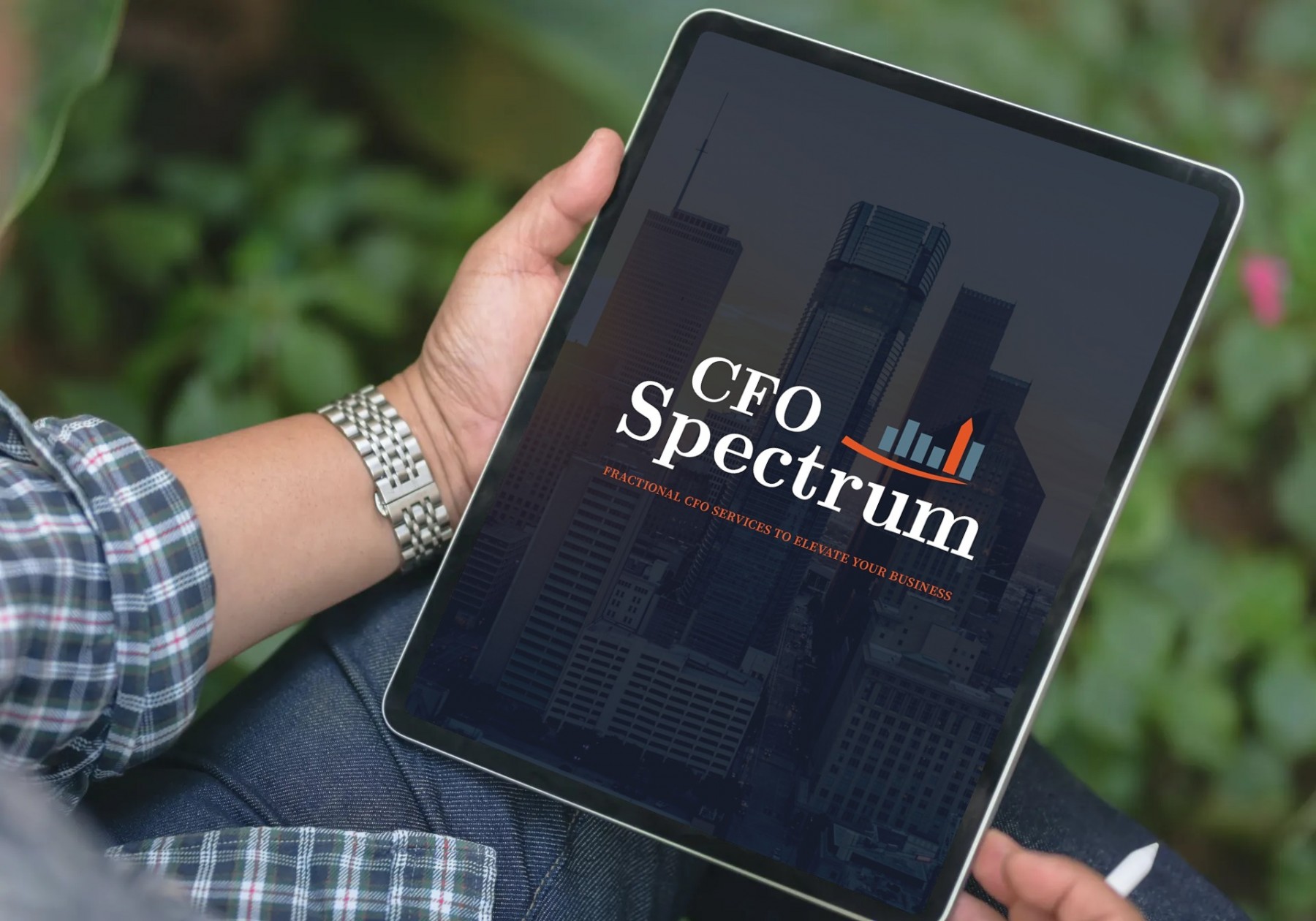 CFO Spectrum Website Design - iPad