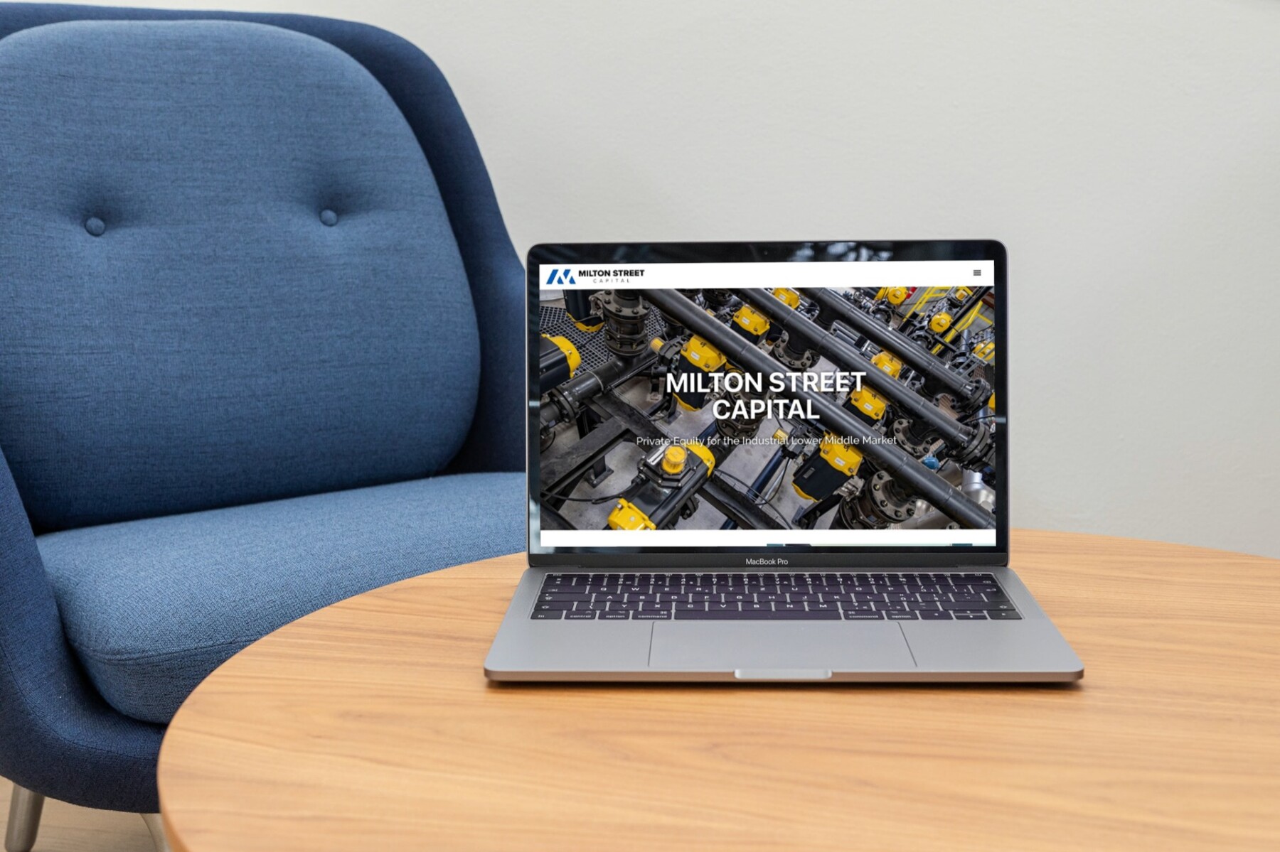 Milton Street Capital Website Design - Laptop