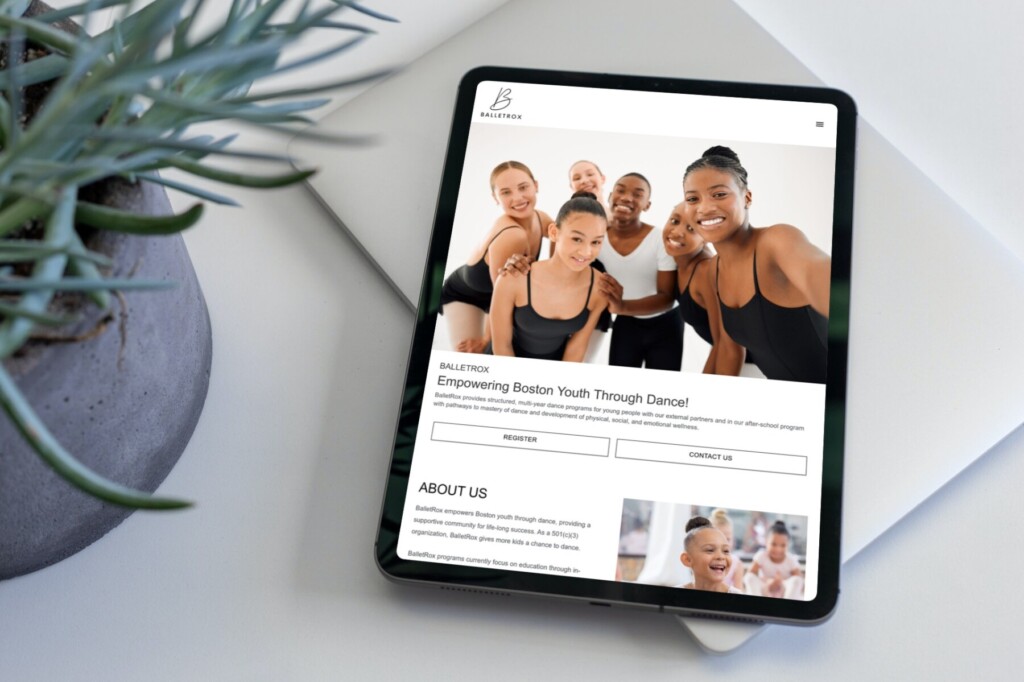 Ballet Rox Website Design - Tablet