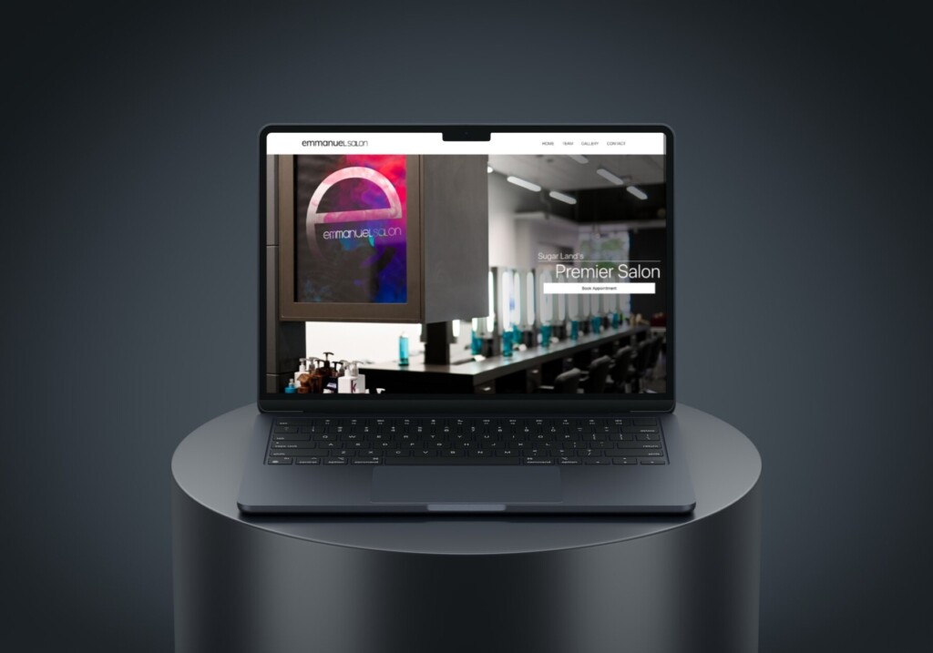 Emmanuel Salon WordPress Web Design - Laptop