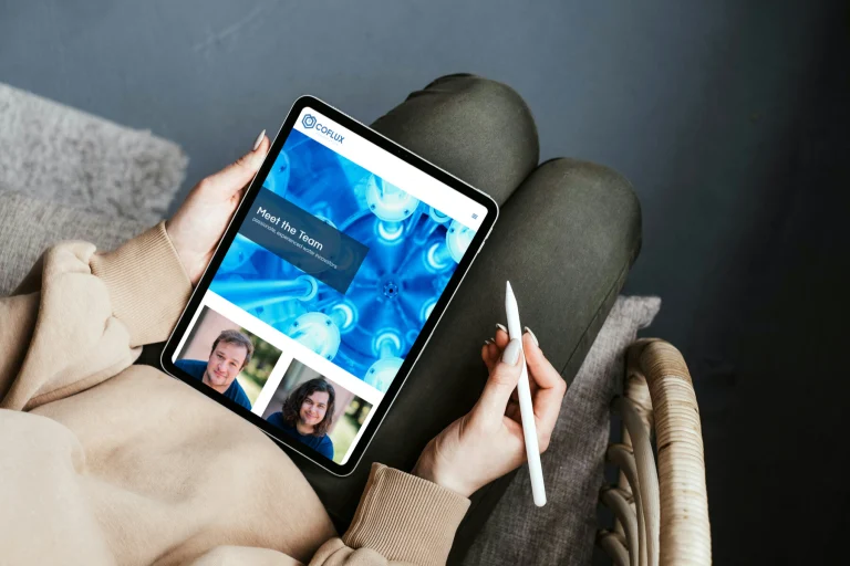 Coflux Purification Website Design - Tablet