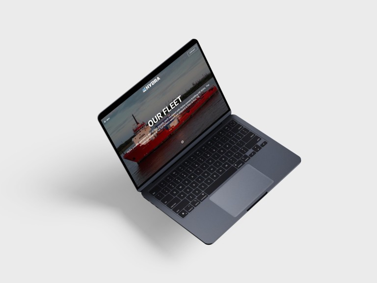 Hydra Subsea Website Design Houston - Macbook Air